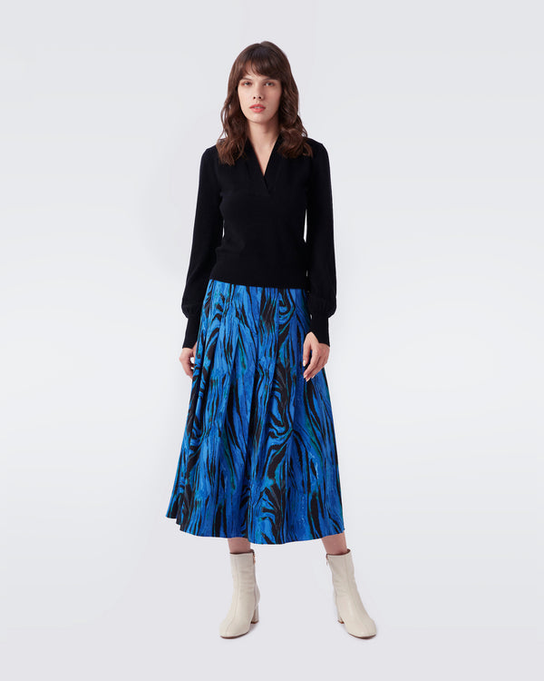 Romello Pleated Midi Skirt