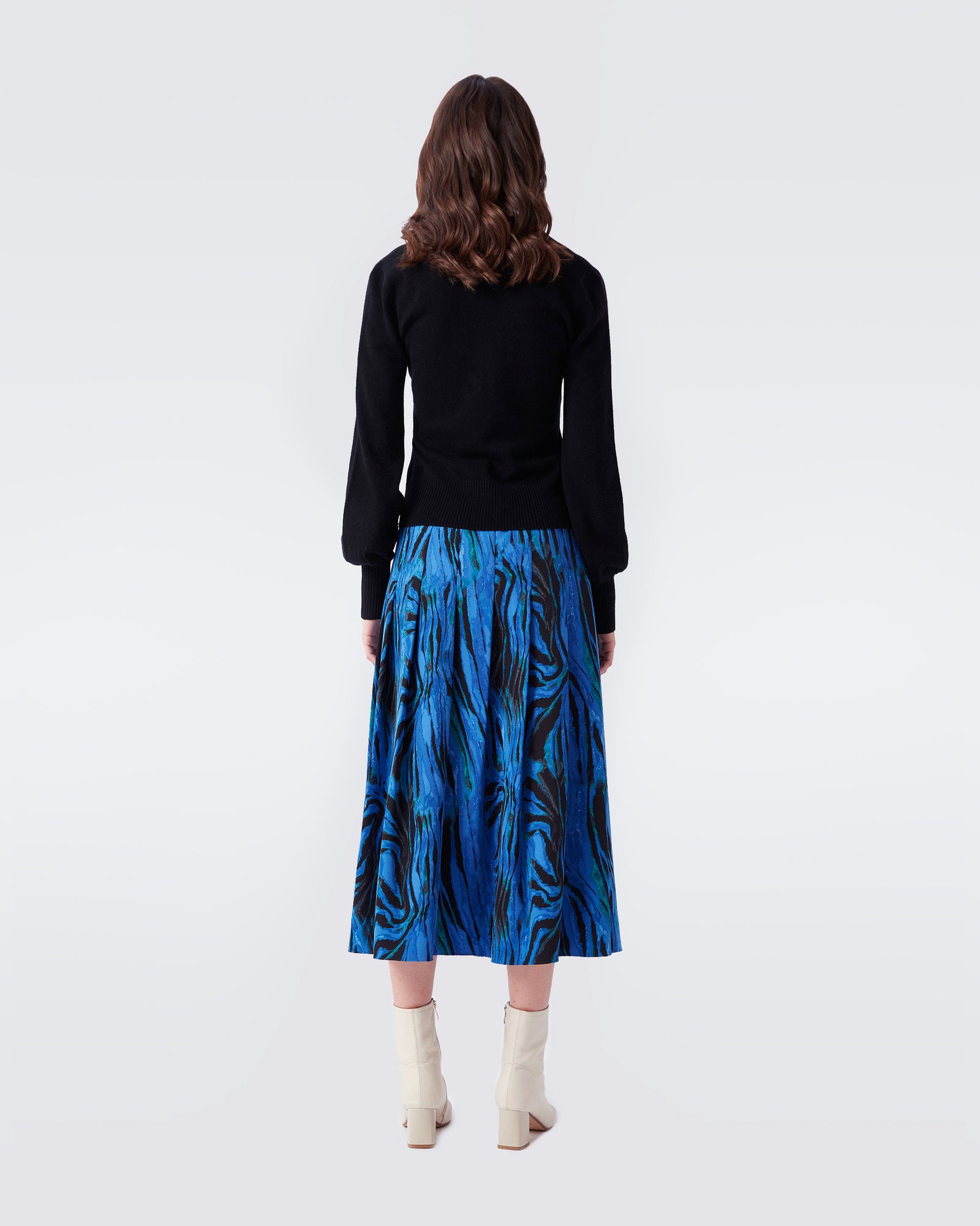 Romello Pleated Midi Skirt