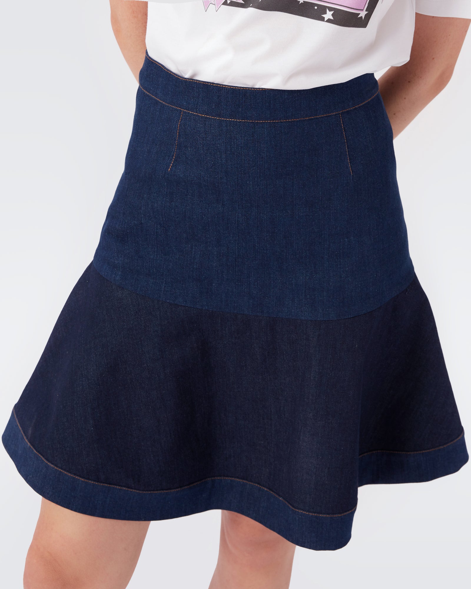 Saylor Denim Mini Skirt