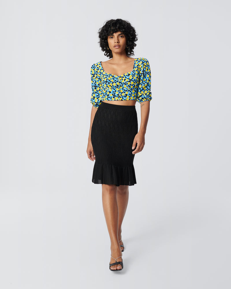 Magnolia Knit Knee-Length Skirt