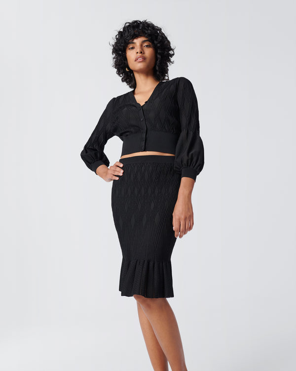 Magnolia Knit Knee-Length Skirt