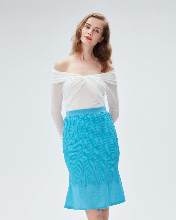 dvf ava skirt in pool party