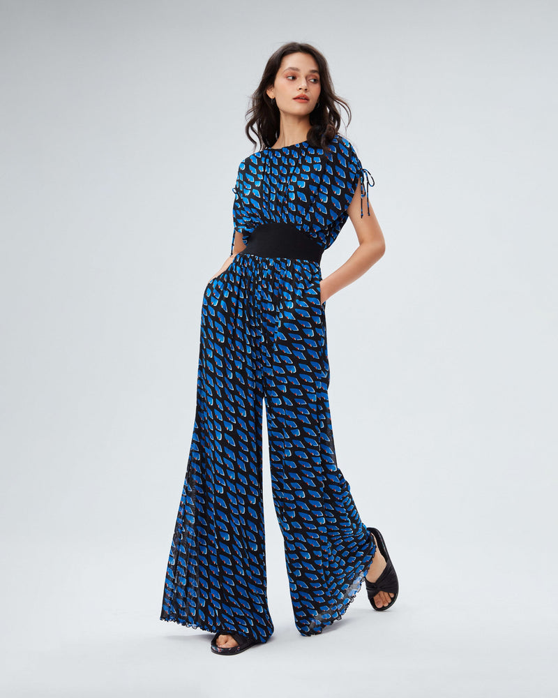 dvf andra jumpsuit in betta scales