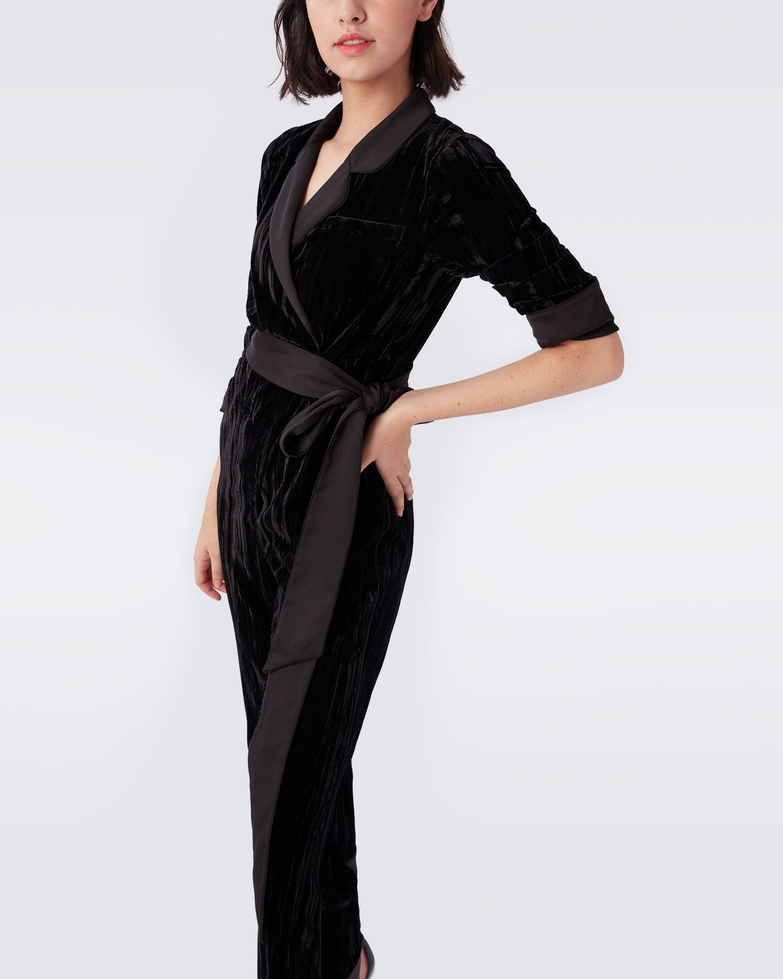 Brittania Velvet Jumpsuit