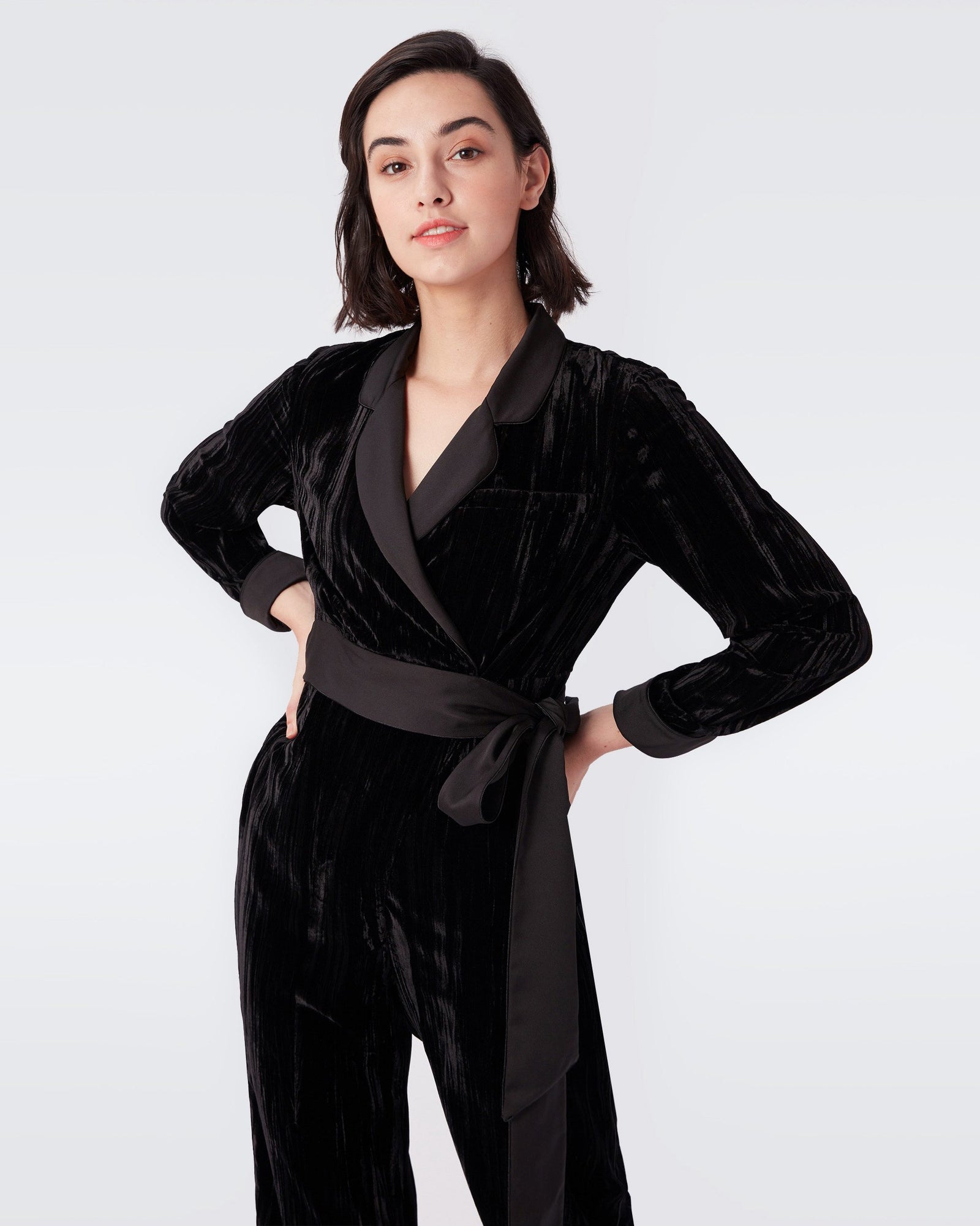 Brittania Velvet Jumpsuit
