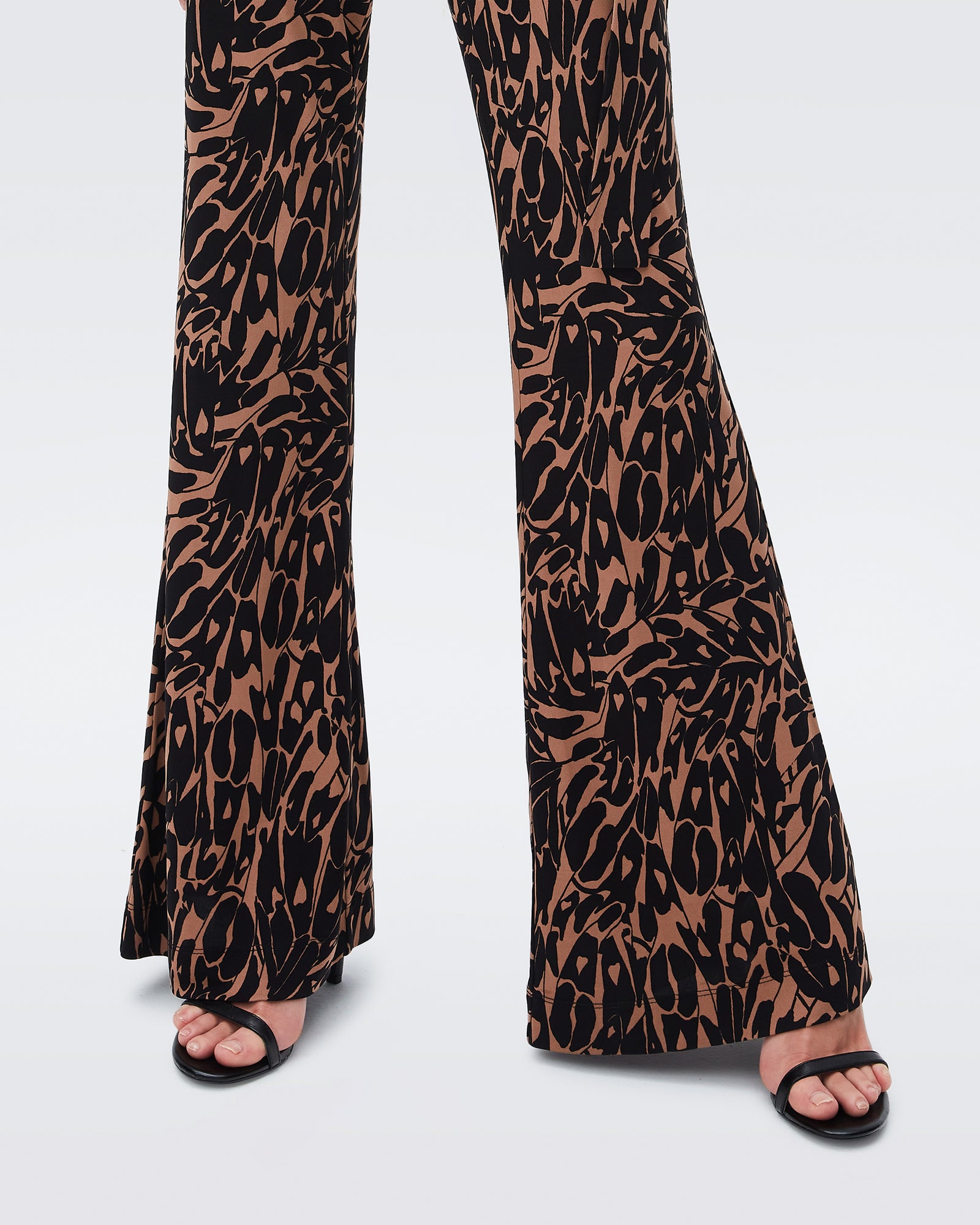 DVF seoul jersey jumpsuit in butterfly wing brown