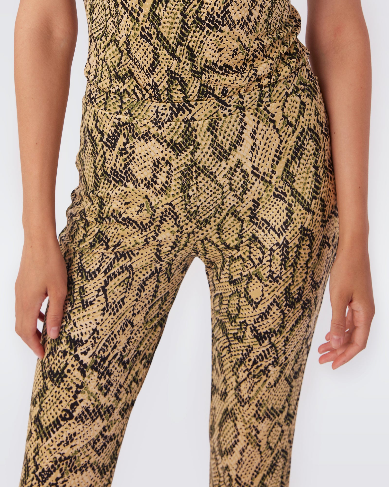 Caspian Matte Jersey Flare Pant