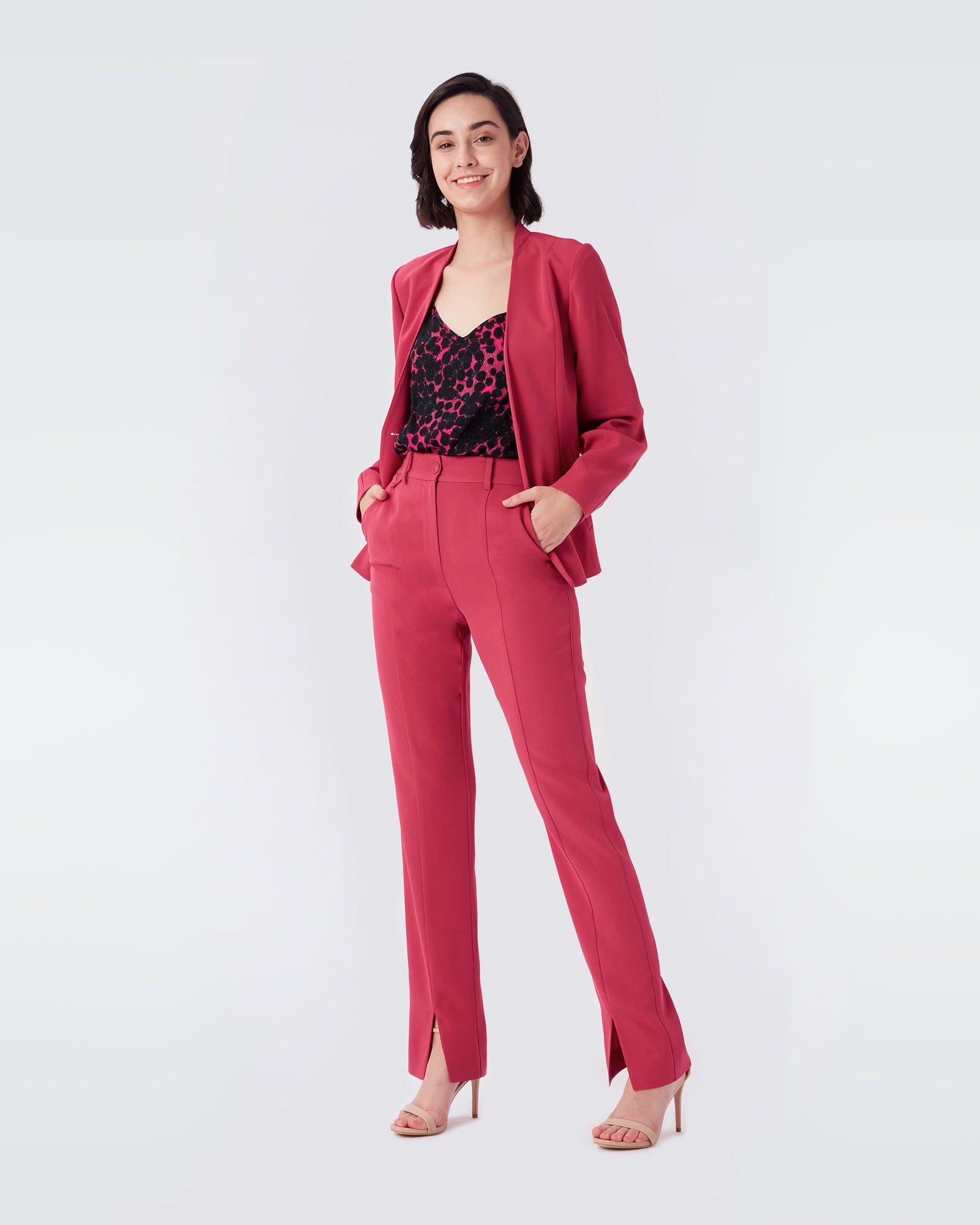 Wilder Single Pleat Crepe Pants