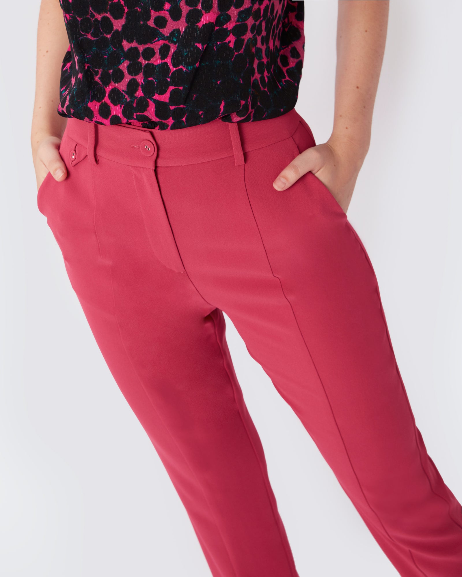 Wilder Single Pleat Crepe Pants