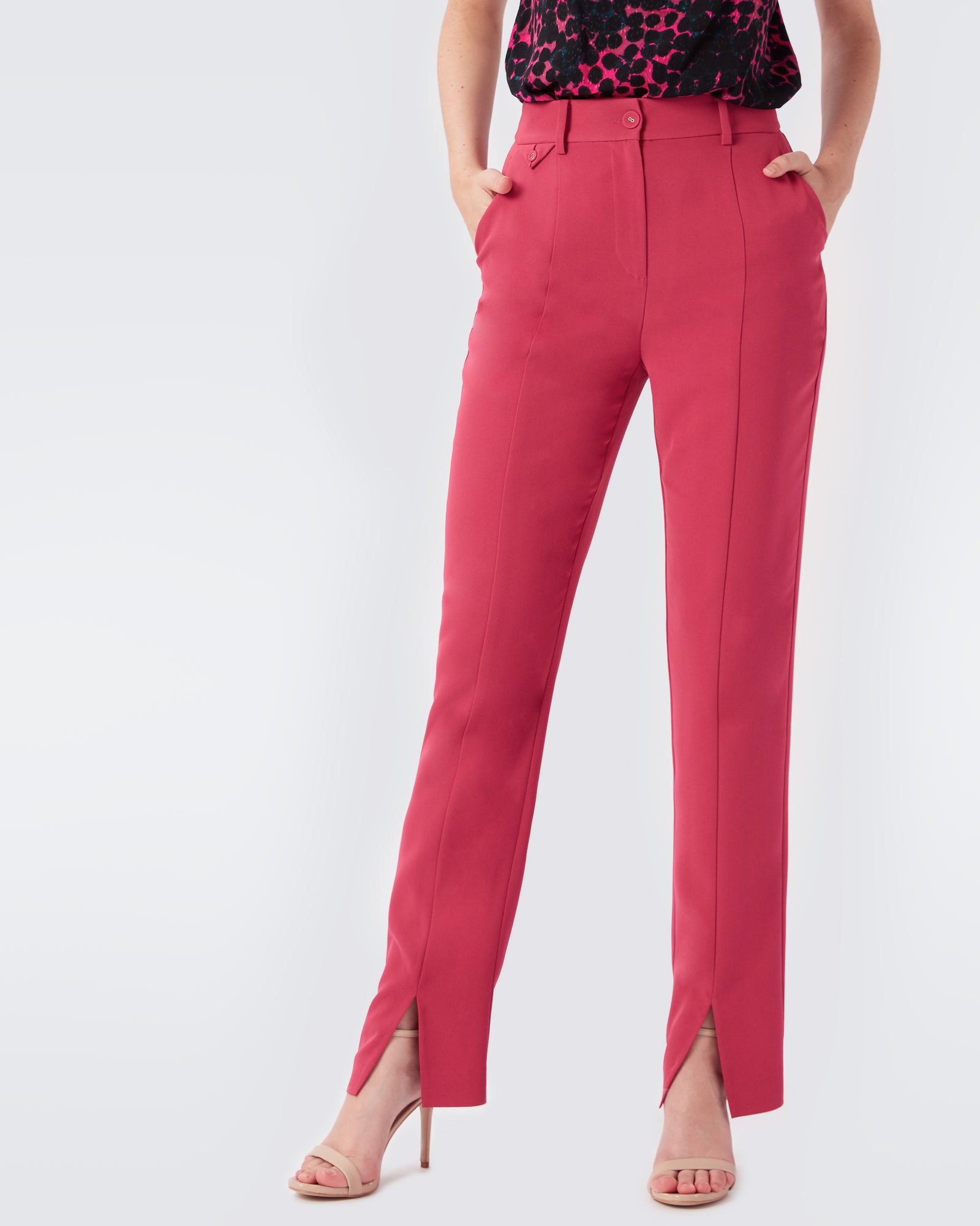 Wilder Single Pleat Crepe Pants