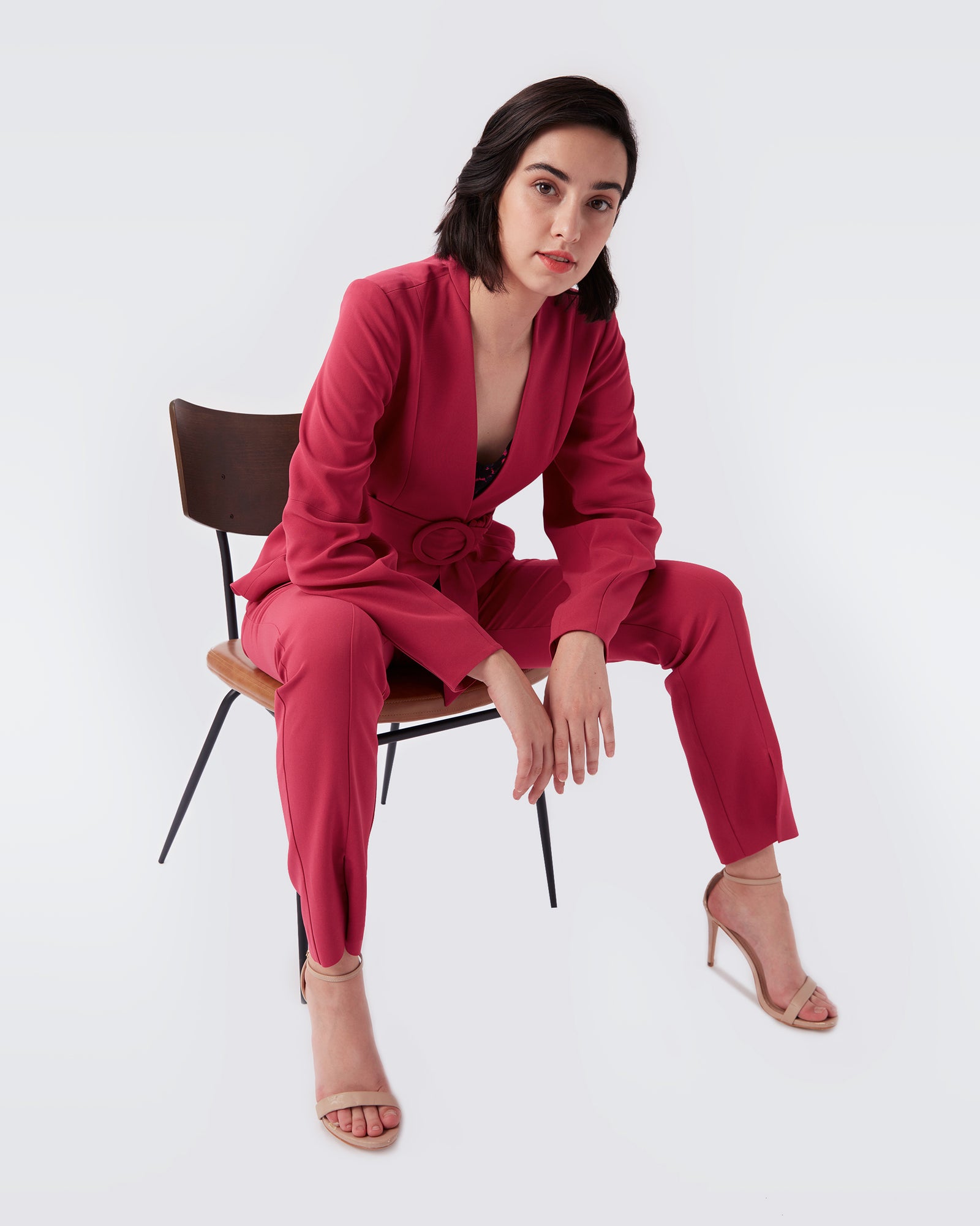 Wilder Single Pleat Crepe Pants