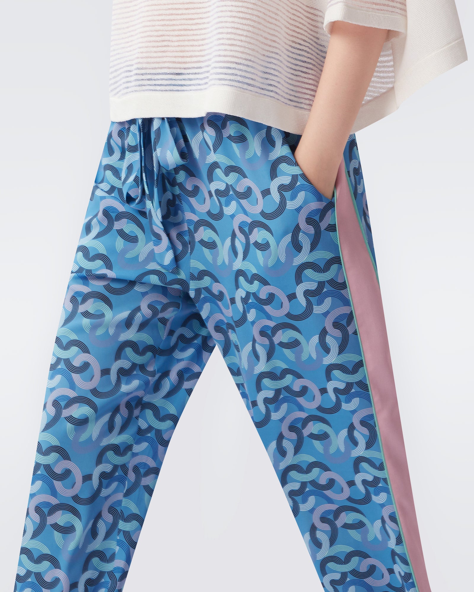 Cinzia Soft Crepe Drawstring Pants