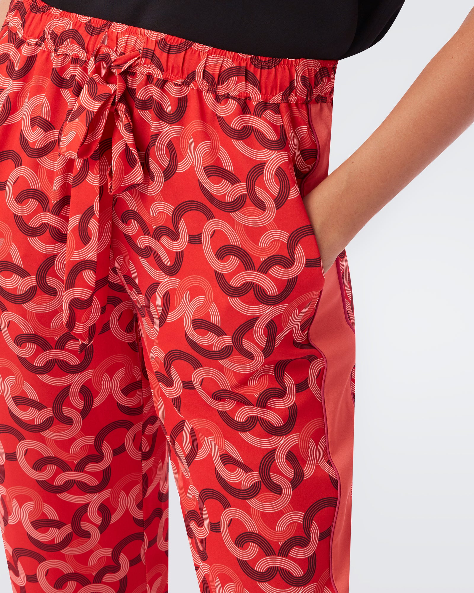 Cinzia Soft Crepe Drawstring Pants