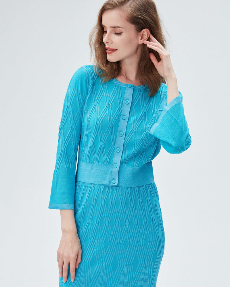 dvf charlie sweater in pool party