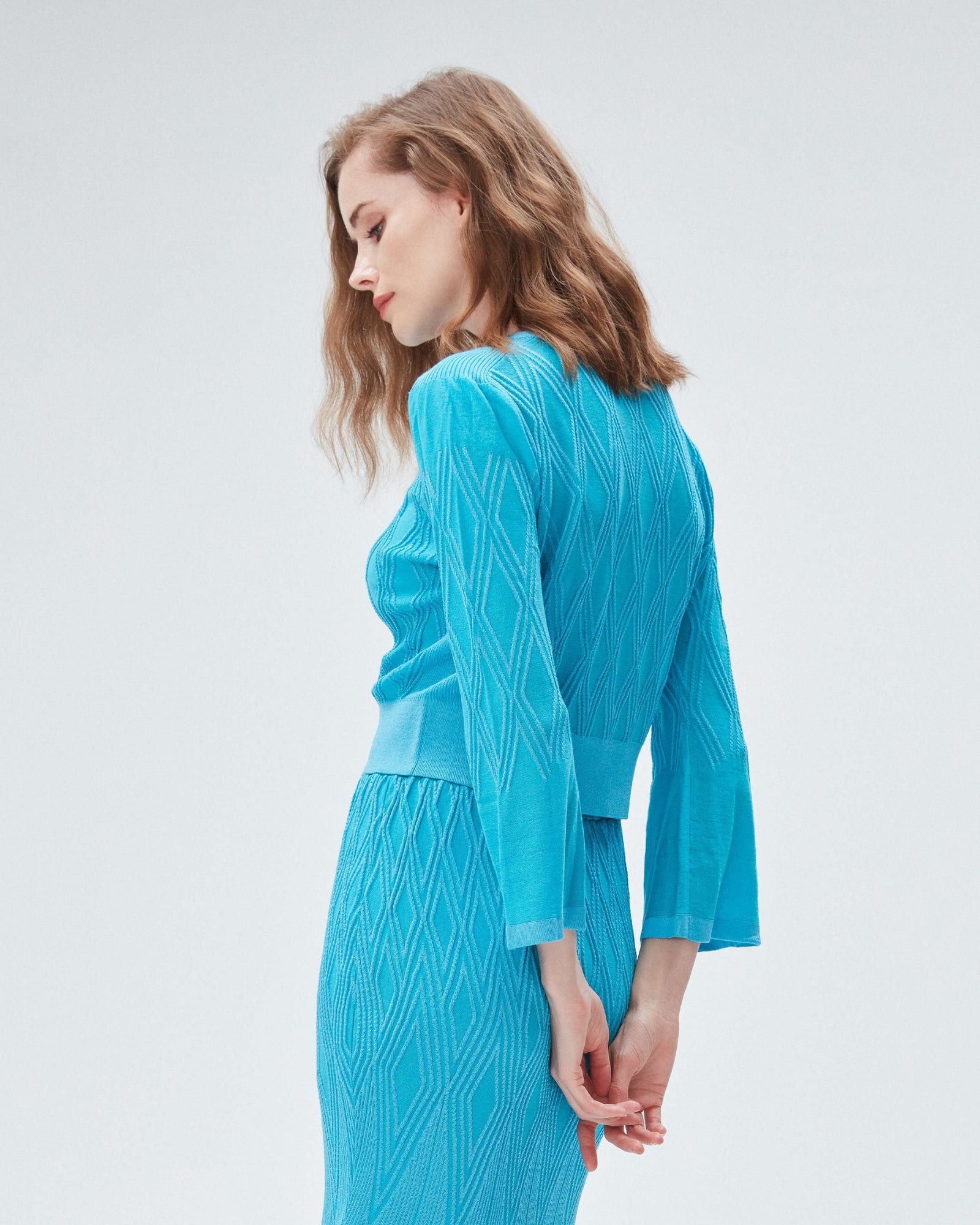 dvf charlie sweater in pool party