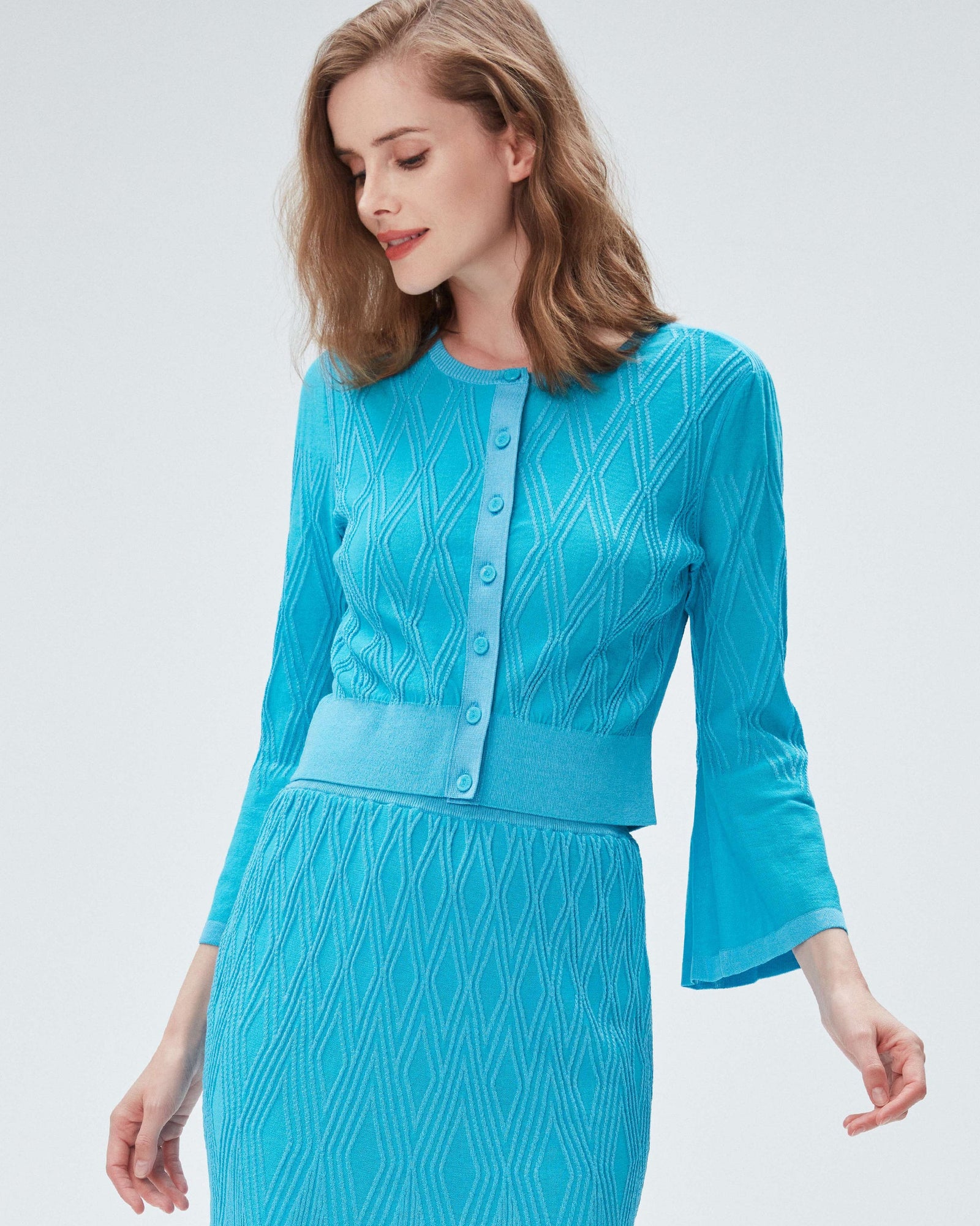 dvf charlie sweater in pool party