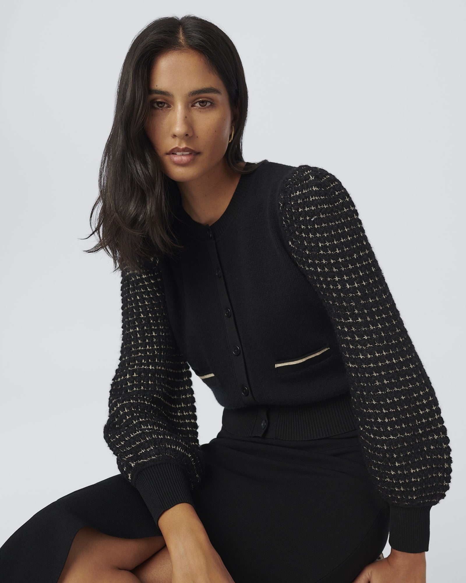 Kellam Jacquard Cropped Sweater