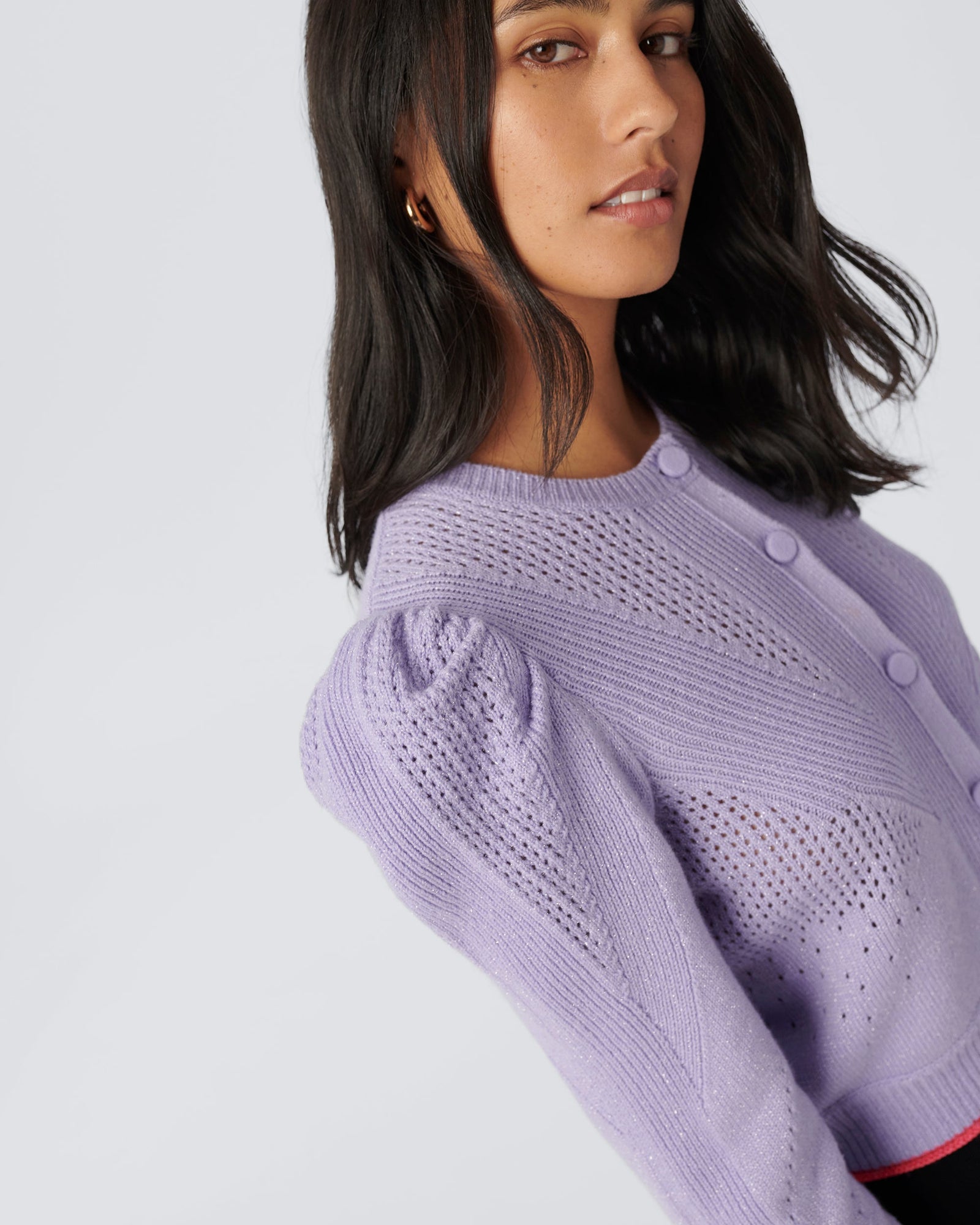 Timmy Puffed Shoulder Sweater