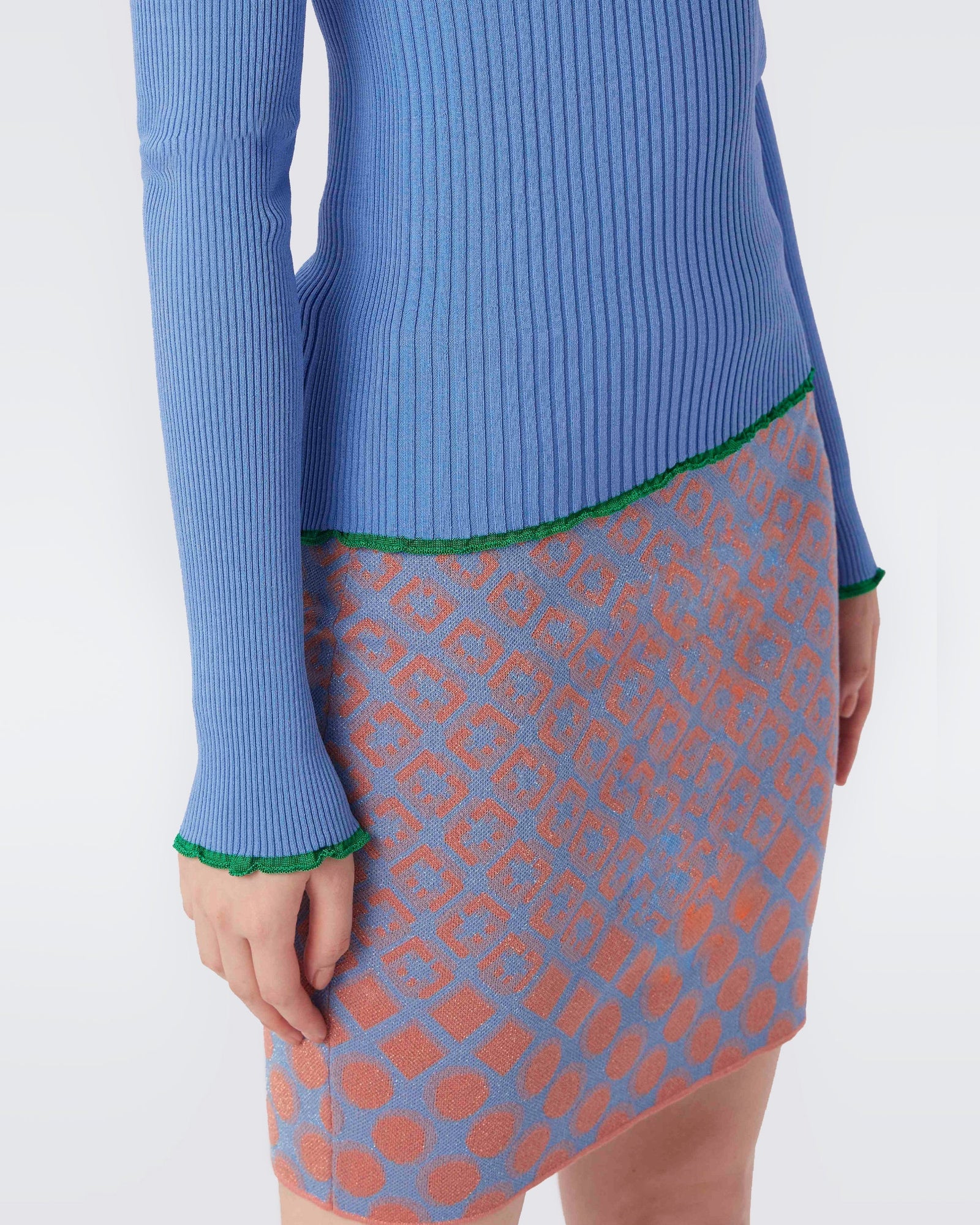 Easton Contrast Collar Knit Sweater