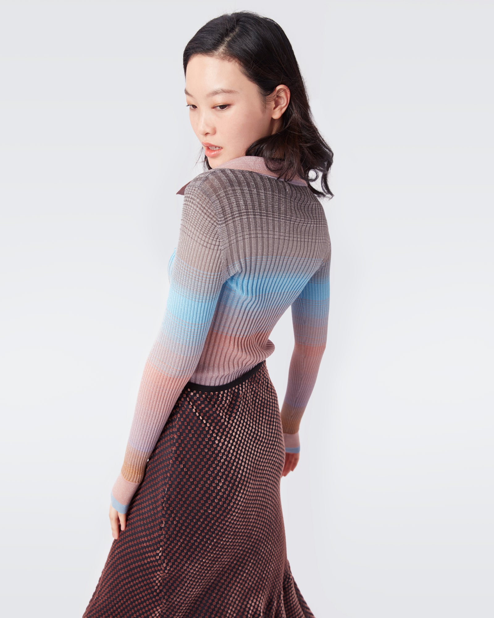 Desreen Knit Collared Sweater