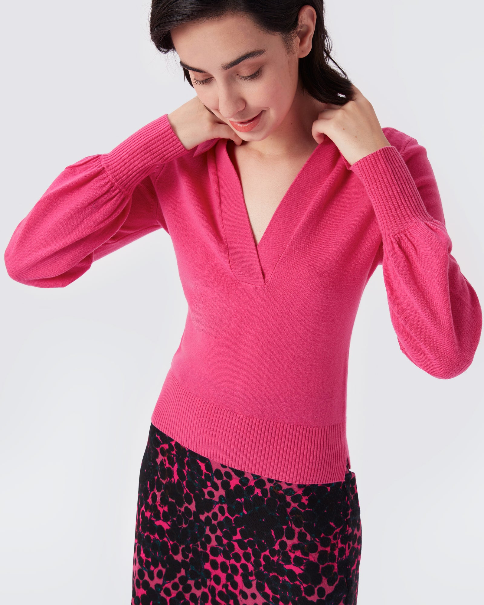 Rhodes Collared Knit Sweater