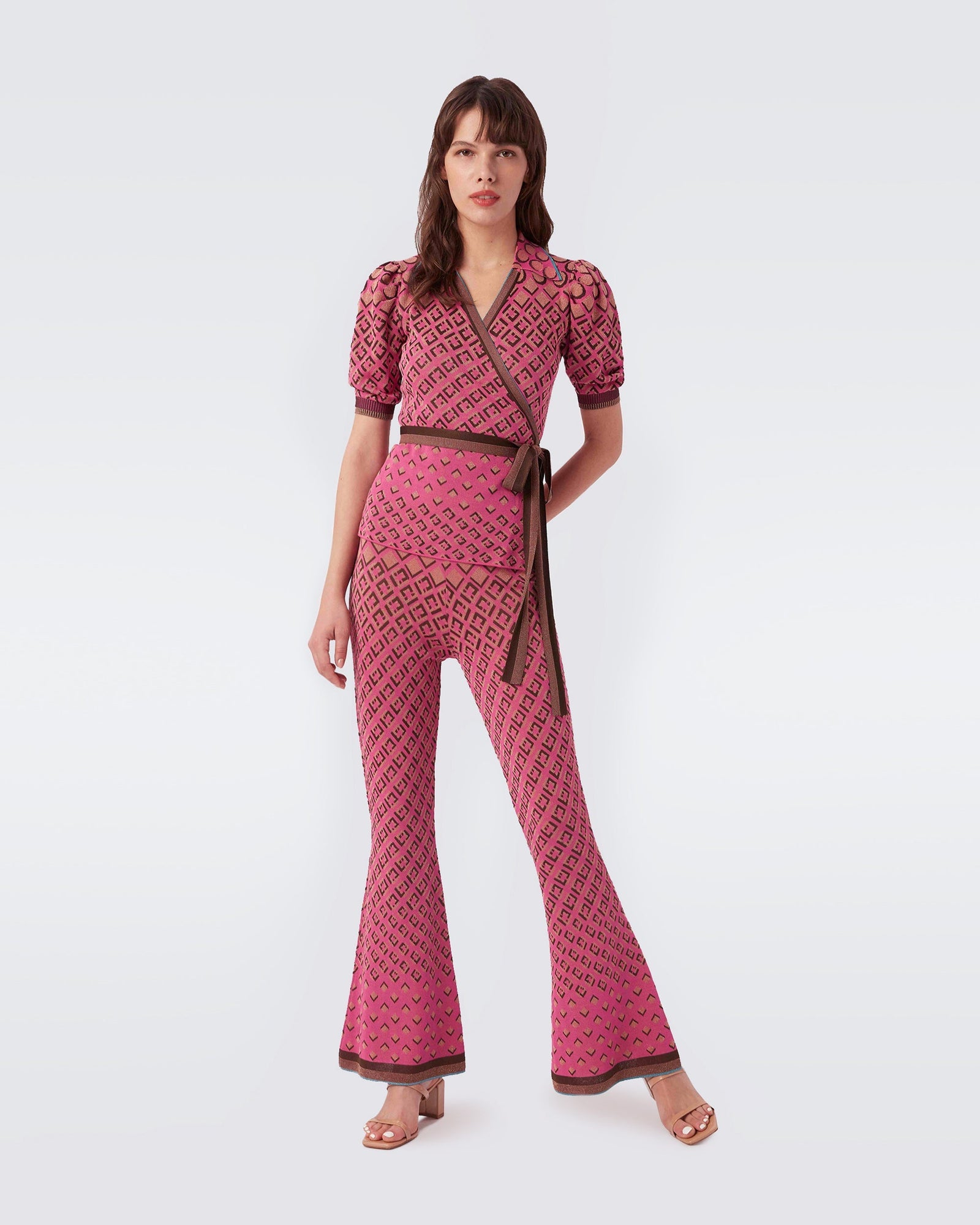 Marnee Jacquard Wrap Sweater