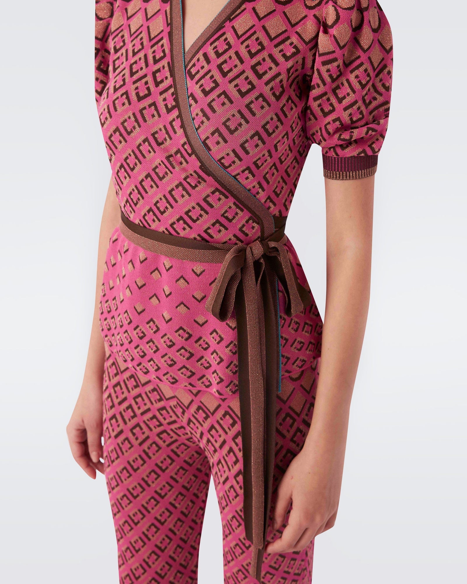 Marnee Jacquard Wrap Sweater