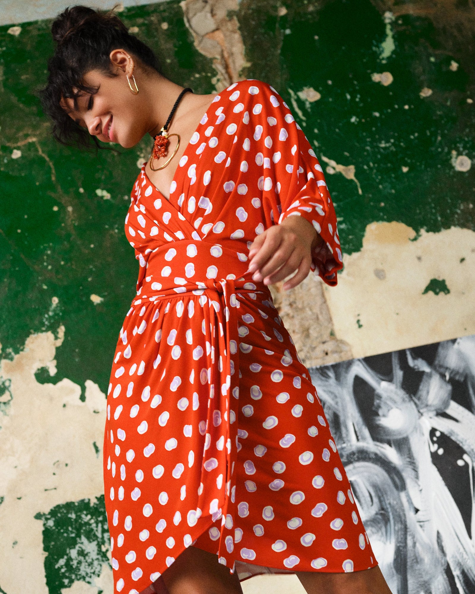 Barrington Faux-Wrap Dress